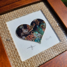 Load image into Gallery viewer, 'AzureTrail' Trail of Hearts 4"x4"