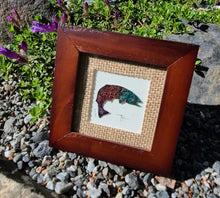 Load image into Gallery viewer, 'Menzie's Penstemon Steelhead'-Sourdough Rum Coddiwomple 4"x4"