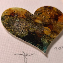 Load image into Gallery viewer, 'Between the Ferns' Trail of Hearts 4"x4"