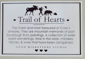 'Forest Stream' Trail of Hearts 4"x4"