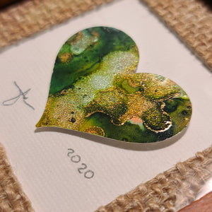 'Forest Stream' Trail of Hearts 4"x4"