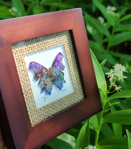 'Watermelon Berry Butterfly'-Sourdough Rum Coddiwomple 4"x4"